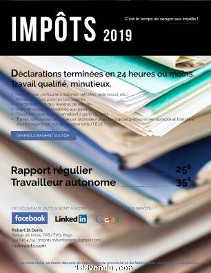 Annonces classees img:preview Imp?ts 2019 et autres 