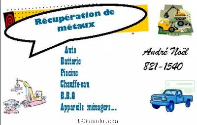 Annonces classees img:preview Récupération de métaux