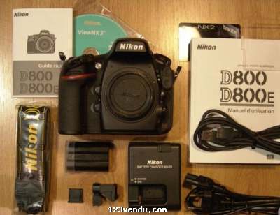 Annonces classees img:preview Appareil NIKON D800 boitier seul révisé très bon état 