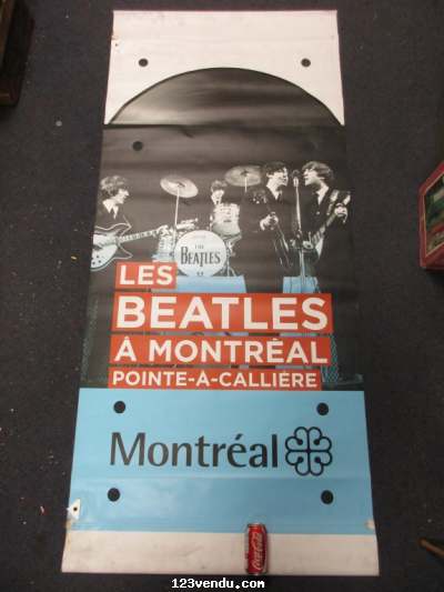 Annonces classees img:preview 1 - Granche affiche LES BEATLES A MONTREAL