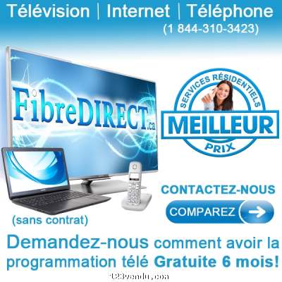 Annonces classees img:preview TRIO FIBREDIRECT: TÉLÉ HD + INTERNET + TEL= PRIX INCROYABLE